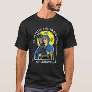 St. Javelin The Protector Of Ukraine Vintage Retro T-Shirt
