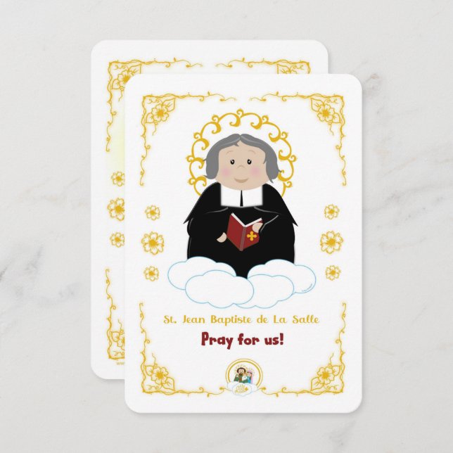 St. Jean Baptiste de La Salle Holy Card (Front/Back)