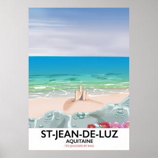 St-Jean-de-Luz, Aquitaine Travel poster