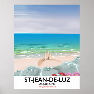 St-Jean-de-Luz, Aquitaine Travel poster