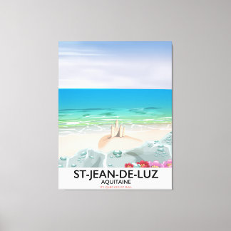 St-Jean-de-Luz, Aquitaine Travel poster Canvas Print