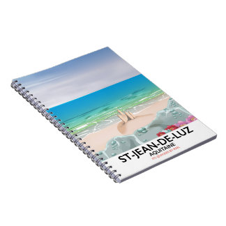 St-Jean-de-Luz, Aquitaine Travel poster Notebook
