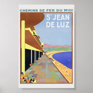 St.Jean de Luz Vintage Poster 1928