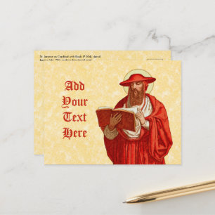 St. Jerome as Cardinal (P 004) Postcard