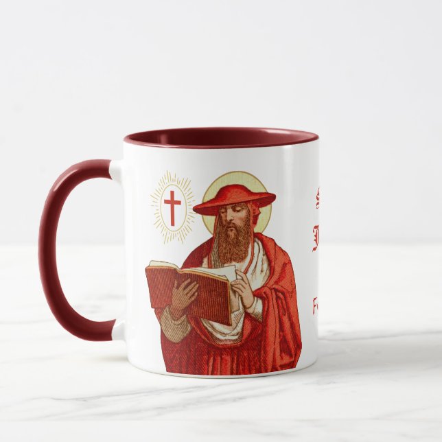 St. Jerome as Cardinal with Book (P 004) Mug (Left)