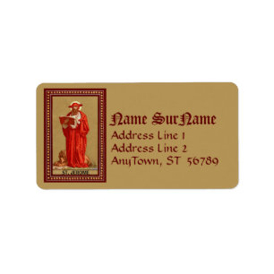 St. Jerome as Cardinal with Lion (P 004) Label