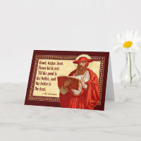 St. Jerome as Cardinal with Motivational Quote