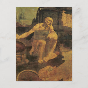 St. Jerome by Leonardo da Vinci circa 1481 Postcard