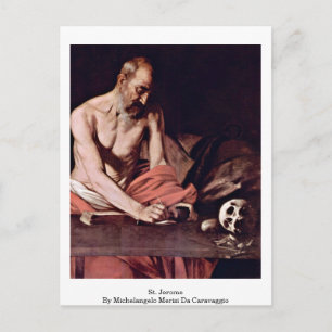 St. Jerome By Michelangelo Merisi Da Caravaggio Postcard