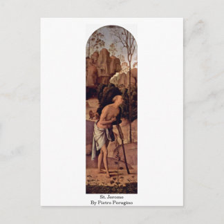 St. Jerome By Pietro Perugino Postcard