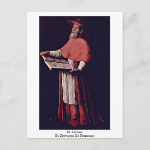 St. Jerome By Zurbaran De Francisco Postcard