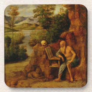 St. Jerome, c.1500 (oil on panel) Coaster