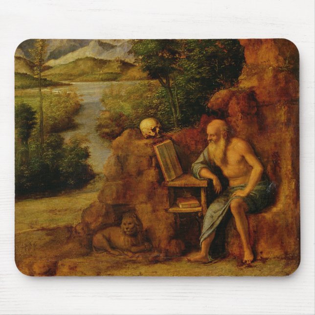 St. Jerome, c.1500 (oil on panel) Mouse Mat (Front)