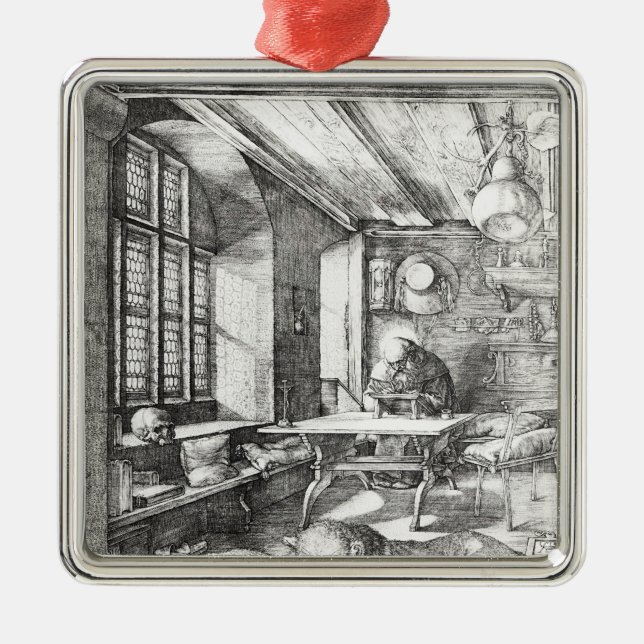 St. Jerome in his Study, 1514 Metal Tree Decoration (Front)