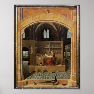 St. Jerome in his study, c.1475 Poster