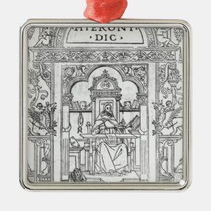 St. Jerome in his Study Metal Tree Decoration