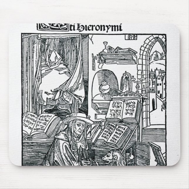 St. Jerome in his study Mouse Mat (Front)