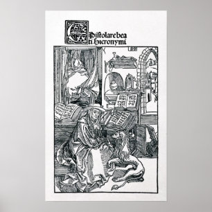 St. Jerome in his study Poster