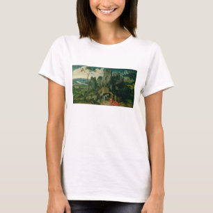 St. Jerome in the Desert (oil on panel) (see also T-Shirt