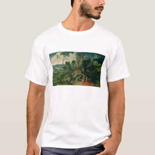 St. Jerome in the Desert (oil on panel) (see also T-Shirt