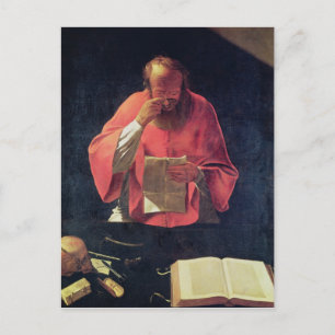 St.Jerome reading Postcard