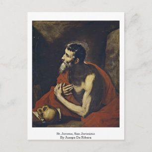 St. Jerome, San Jeronimo By Jusepe De Ribera Postcard