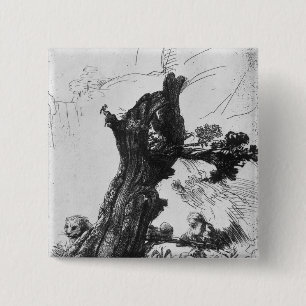 St. Jerome Writing, 1648 15 Cm Square Badge
