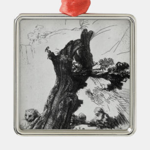 St. Jerome Writing, 1648 Metal Tree Decoration