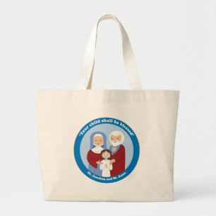 St. Joachim and St. Anne Large Tote Bag