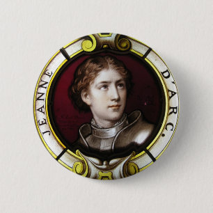 St. Joan of Arc 6 Cm Round Badge