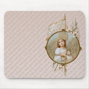 St. Joan of Arc Burning at the Stake (BF 01) Horiz Mouse Mat