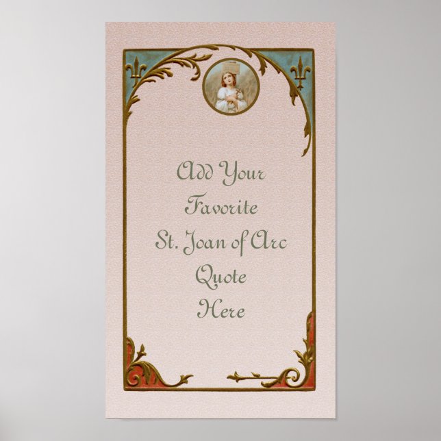 St. Joan of Arc Burning at the Stake (BF 01) Poster (Front)