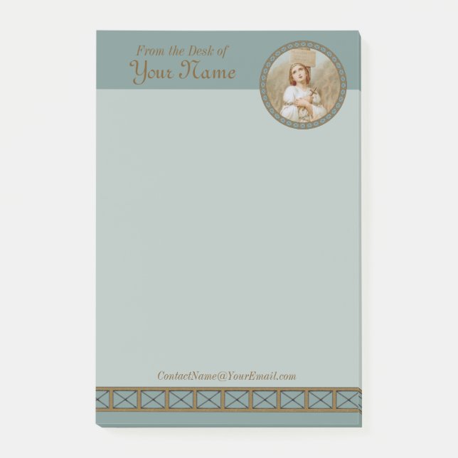 St. Joan of Arc Burning (BF 01, Style 1) 4"x6" Post-it Notes (Front)