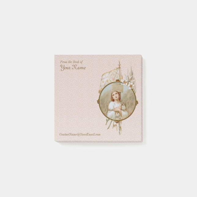 St. Joan of Arc Burning (BF 01, Style 2) Post-it Notes (Front)