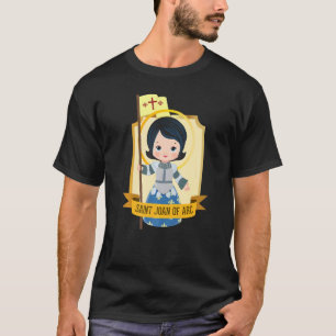 St Joan Of Arc For Kids Cute Catholic Girl Saints T-Shirt