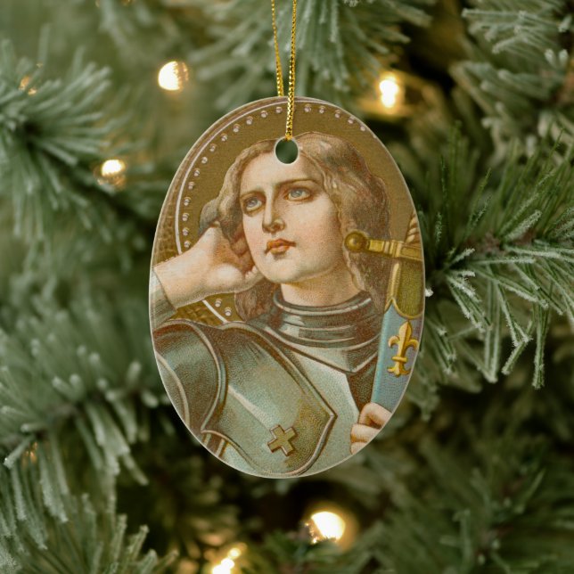 St. Joan of Arc (JM 28) Ceramic Tree Decoration (Tree)
