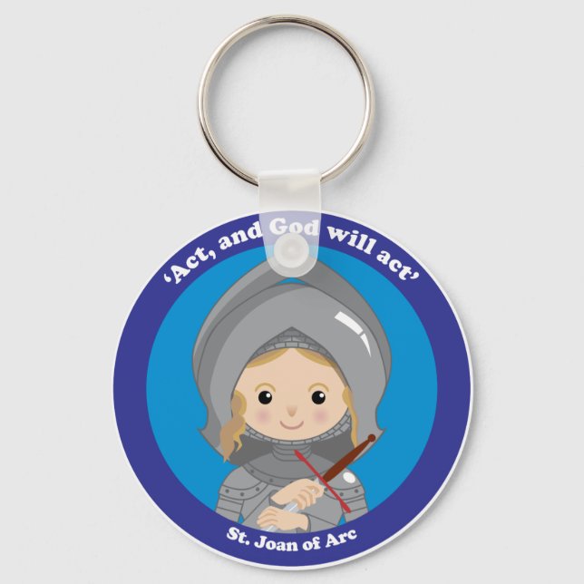 St. Joan of Arc Key Ring (Front)