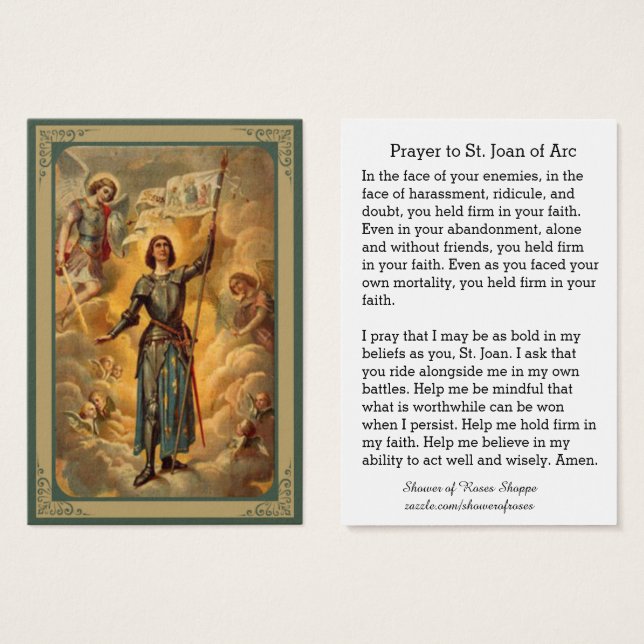 St. Joan of Arc St. Michael Angels Soldier (Front & Back)