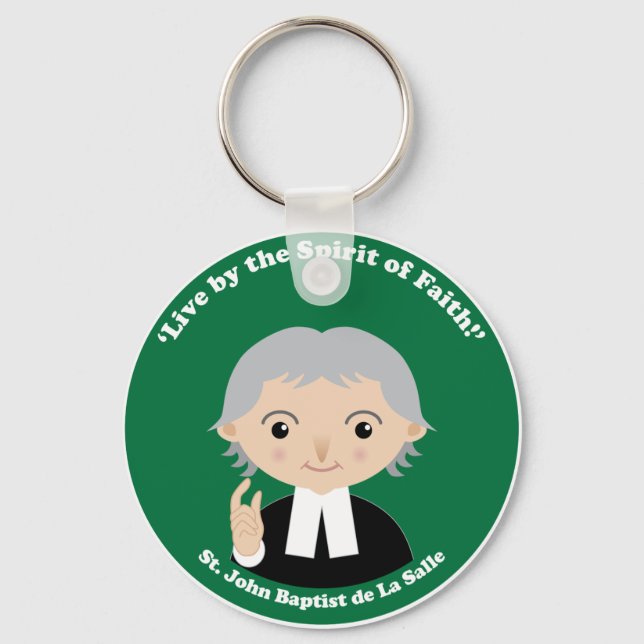 St. John Baptist de La Salle Key Ring (Front)