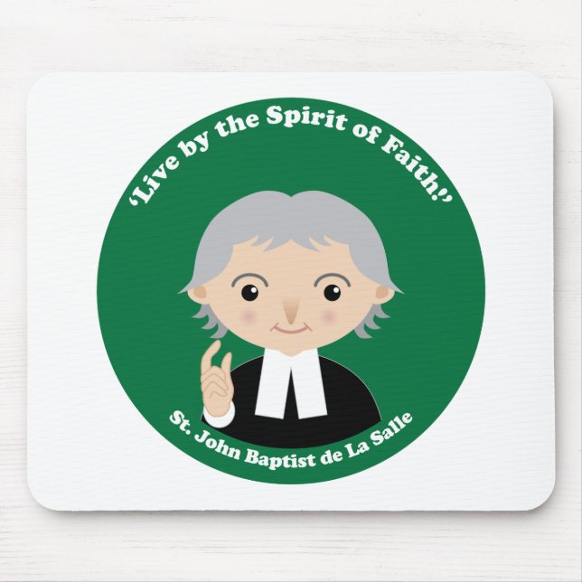 St. John Baptist de La Salle Mouse Mat (Front)