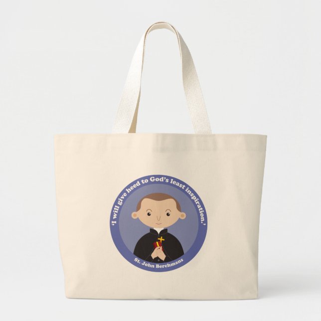 St. John Berchmans Large Tote Bag (Front)