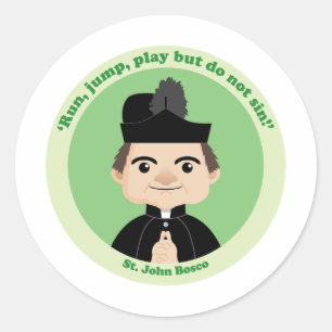 St. John Bosco Classic Round Sticker