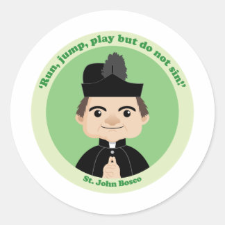 St. John Bosco Classic Round Sticker