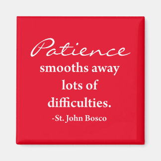 St. John Bosco Inspirational Magnet - Red