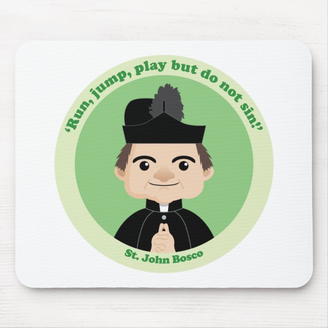 St. John Bosco Mouse Mat (Front)
