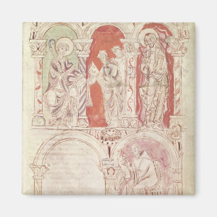 St. John Cassian writing and monks offering Magnet