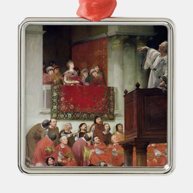 St. John Chrystostomos Metal Tree Decoration (Front)