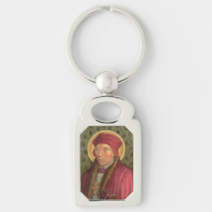 St. John Fisher (SAU 025) Rectangle Metal Key Ring