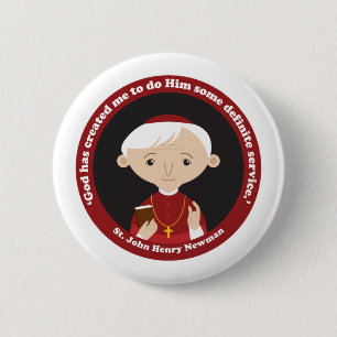St. John Henry Newman 6 Cm Round Badge