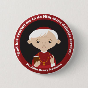St. John Henry Newman 6 Cm Round Badge